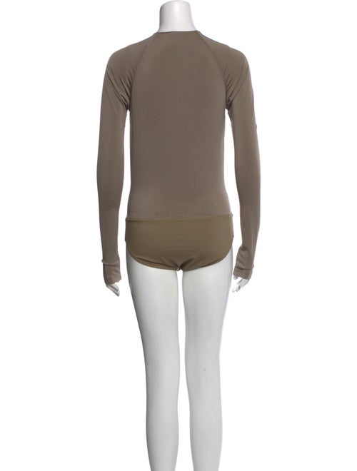 Donna Karan V-Neck Long Sleeve Bodysuit