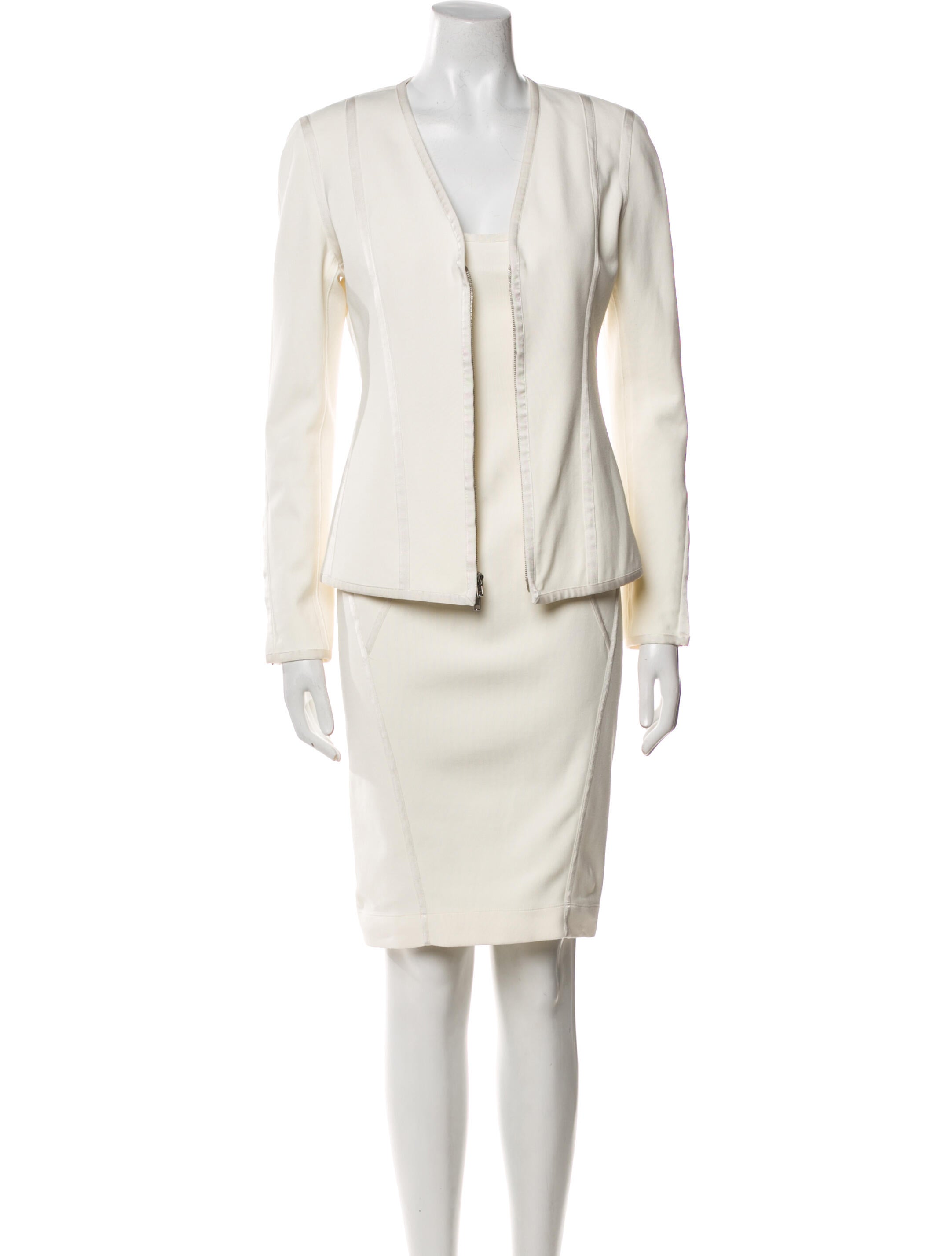 Donna Karan Grosgrain Trim Dress Set