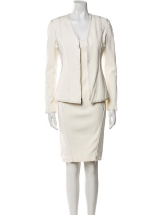 Donna Karan Grosgrain Trim Dress Set