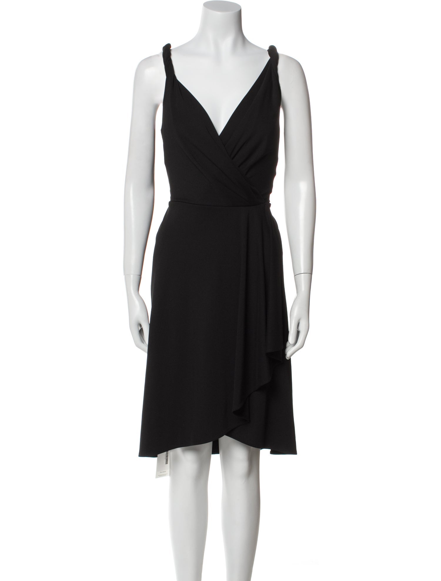 Donna Karan V-Neck Knee-Length Dress