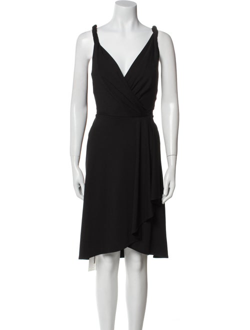 Donna Karan V-Neck Knee-Length Dress