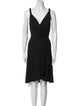 Donna Karan V-Neck Knee-Length Dress