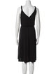 Donna Karan V-Neck Knee-Length Dress