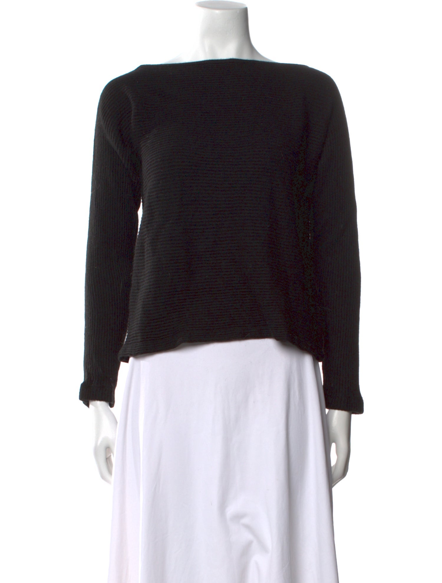 Donna Karan Cashmere Bateau Neckline Sweater