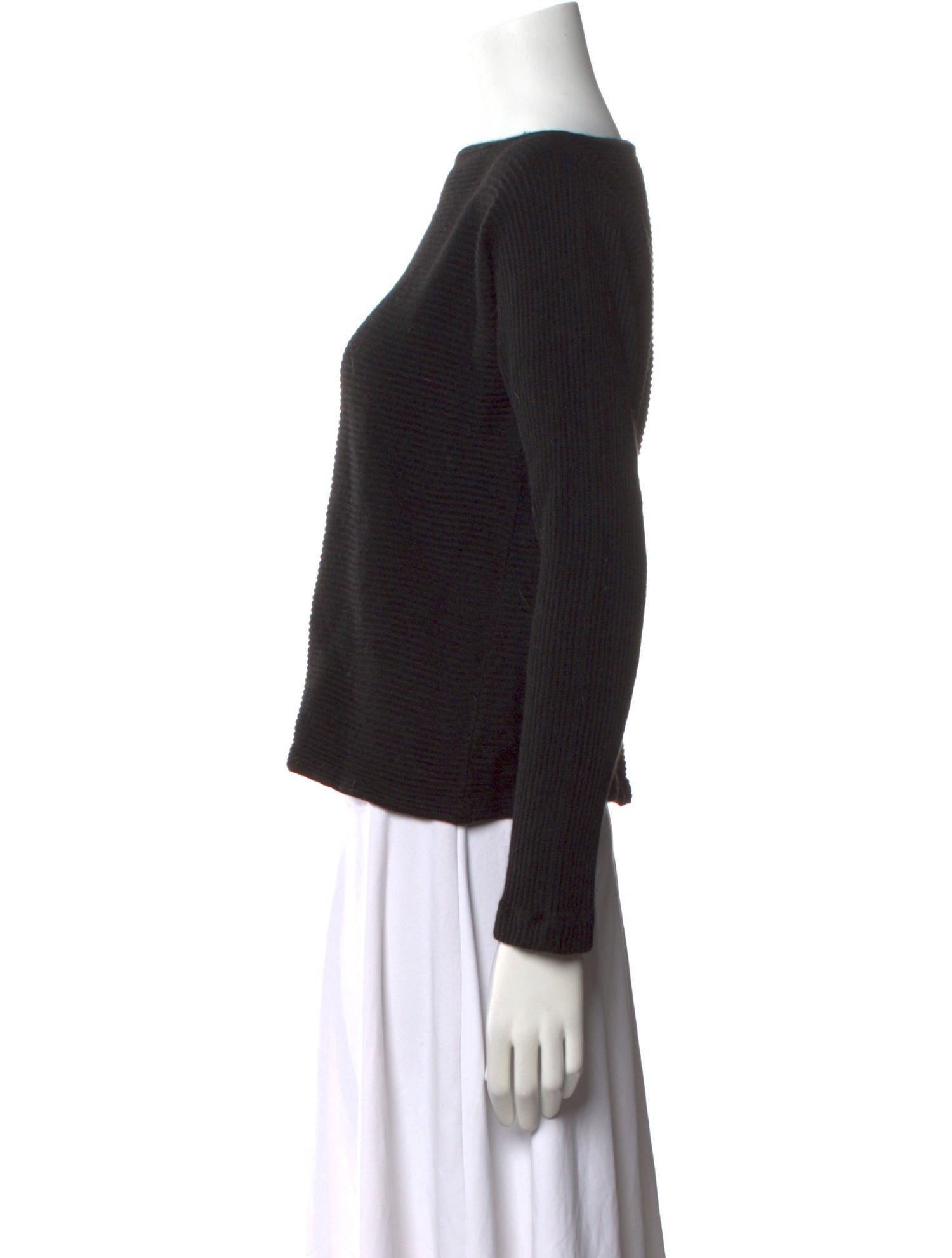 Donna Karan Cashmere Bateau Neckline Sweater