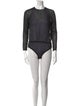 Donna Karan Silk Crew Neck Bodysuit