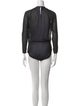 Donna Karan Silk Crew Neck Bodysuit