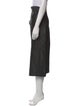 Donna Karan Linen Midi Length Skirt
