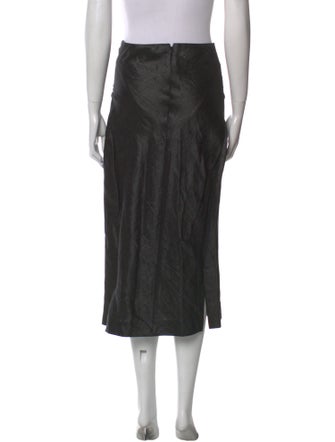 Donna Karan Linen Midi Length Skirt