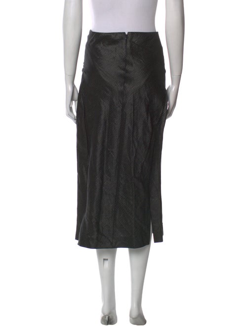 Donna Karan Linen Midi Length Skirt