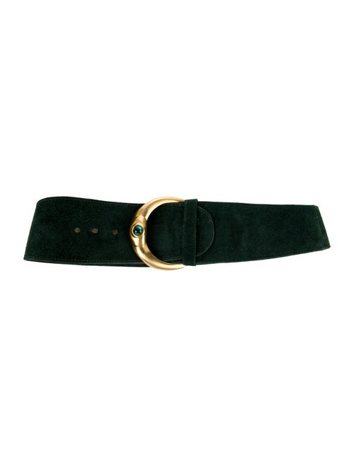 Donna Karan Wide Suede Waist Belt