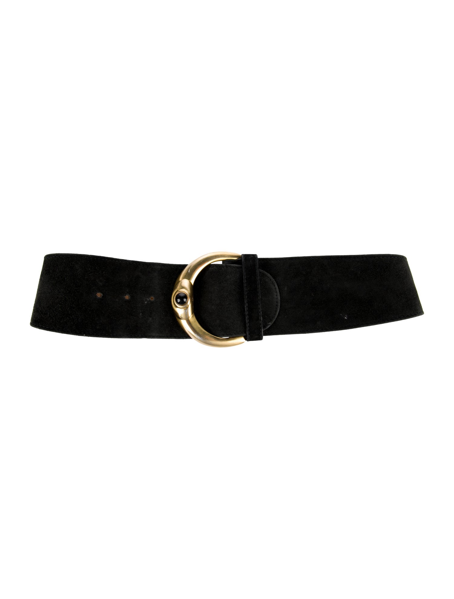 Donna Karan Wide Suede Belt