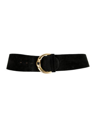Donna Karan Wide Suede Belt
