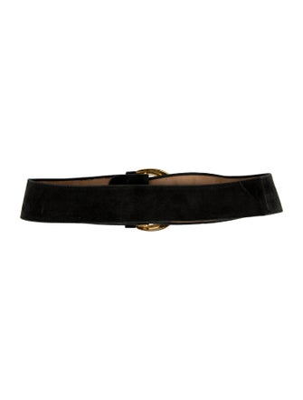 Donna Karan Wide Suede Belt