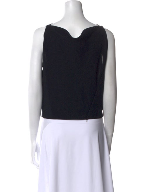 Donna Karan Wool Cowl Neck Crop Top