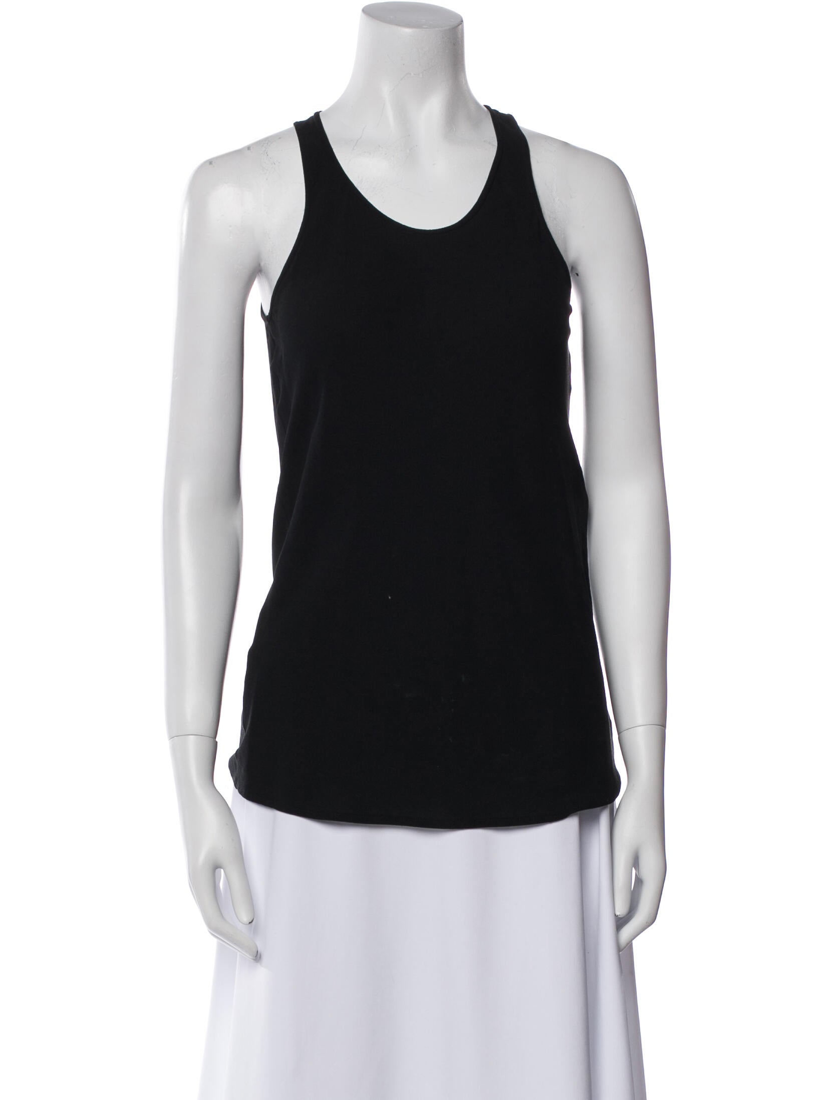 Donna Karan Silk Scoop Neck Top
