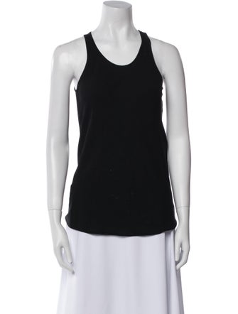Donna Karan Silk Scoop Neck Top
