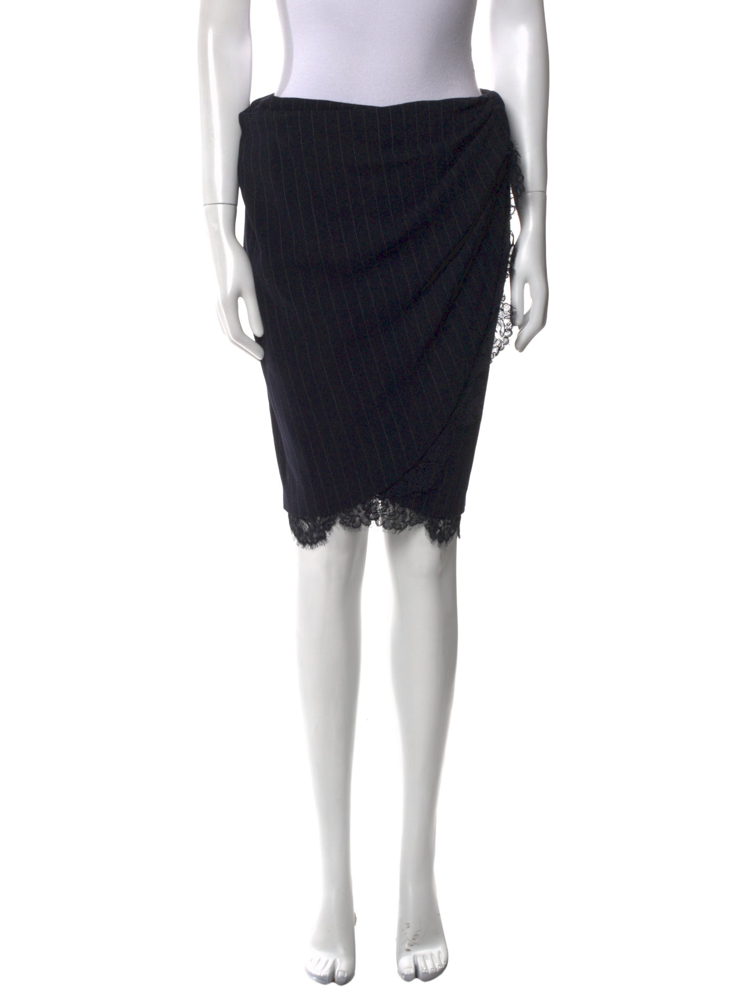 Donna Karan Wool Knee-Length Skirt