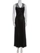 Donna Karan Scoop Neck Long Dress