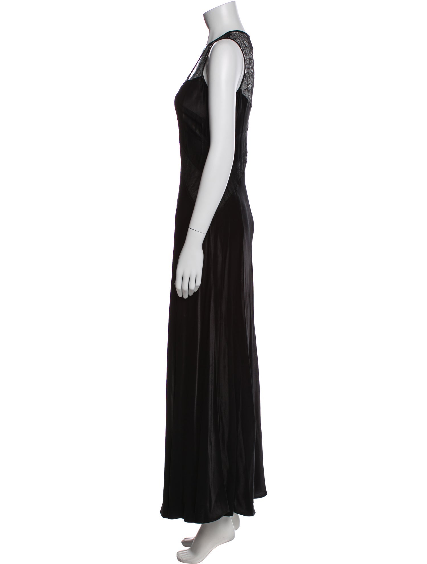 Donna Karan Scoop Neck Long Dress