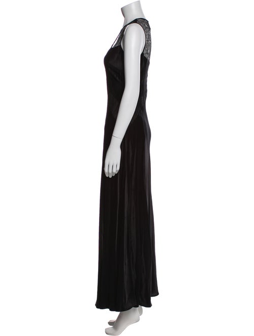 Donna Karan Scoop Neck Long Dress