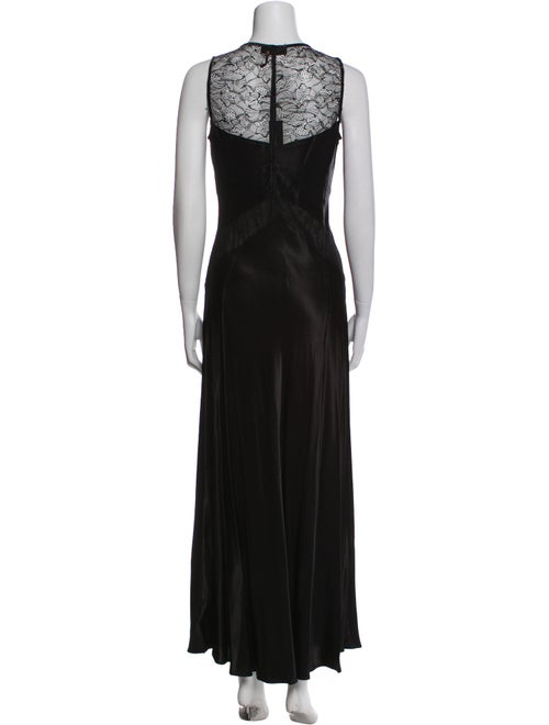 Donna Karan Scoop Neck Long Dress