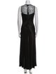 Donna Karan Scoop Neck Long Dress