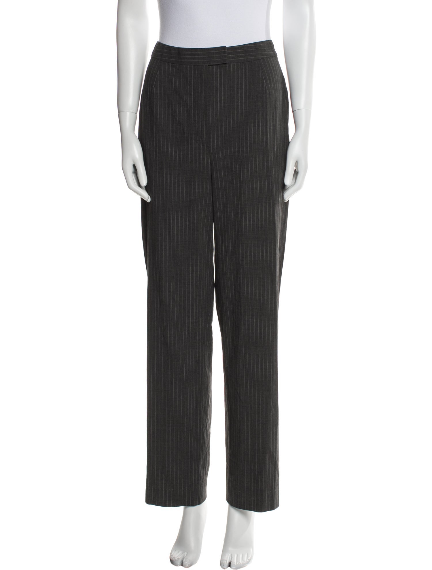 Donna Karan Wool Straight Leg Pants