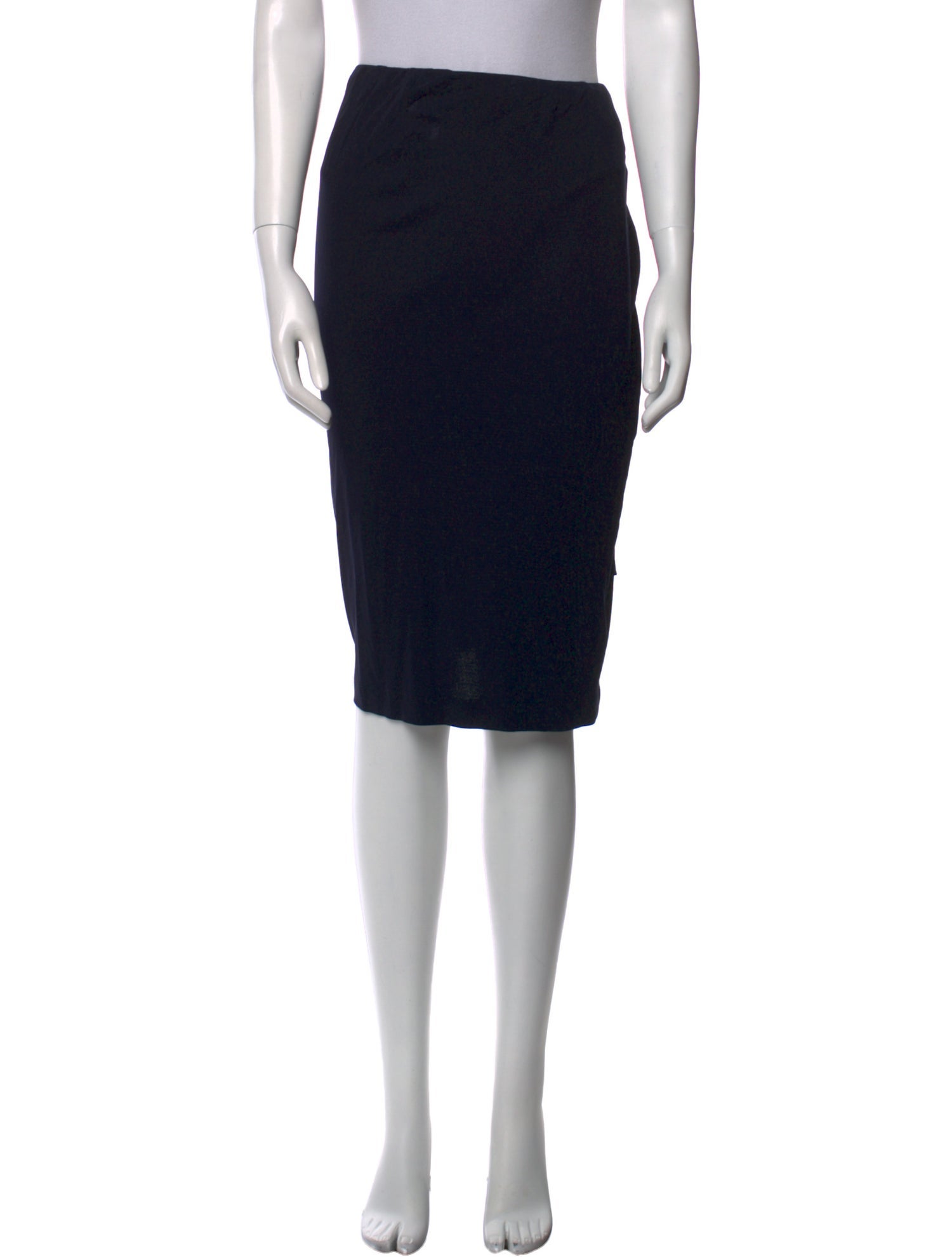 Donna Karan Ruffle Embellishment Knee-Length Skirt