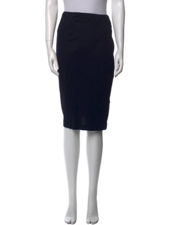 Donna Karan Ruffle Embellishment Knee-Length Skirt