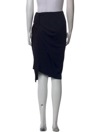 Donna Karan Ruffle Embellishment Knee-Length Skirt