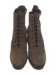 Donna Karan Suede Lace-Up Boots