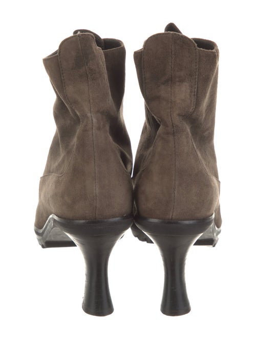 Donna Karan Suede Lace-Up Boots