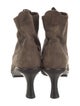 Donna Karan Suede Lace-Up Boots
