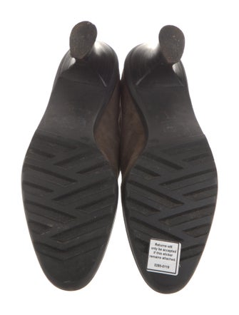 Donna Karan Suede Lace-Up Boots