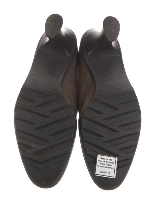 Donna Karan Suede Lace-Up Boots