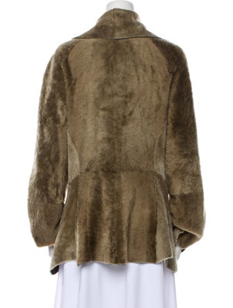 Donna Karan Lamb Fur Faux Fur Jacket