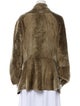 Donna Karan Lamb Fur Faux Fur Jacket