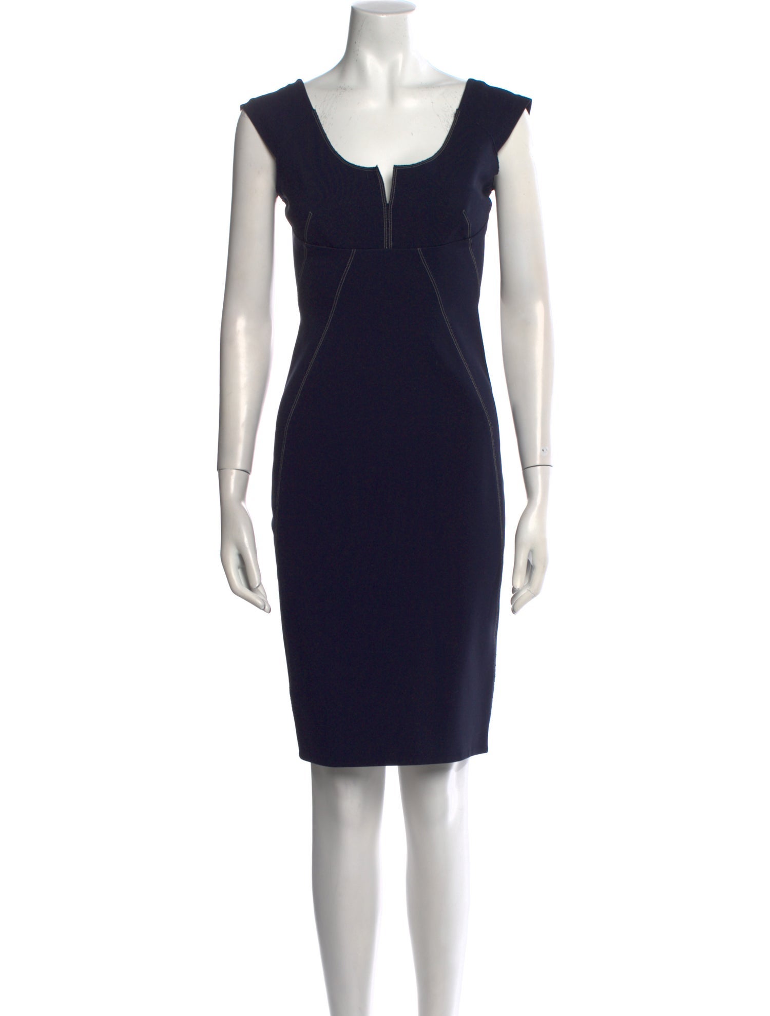 Donna Karan Square Neckline Mini Dress