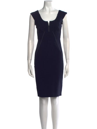 Donna Karan Square Neckline Mini Dress