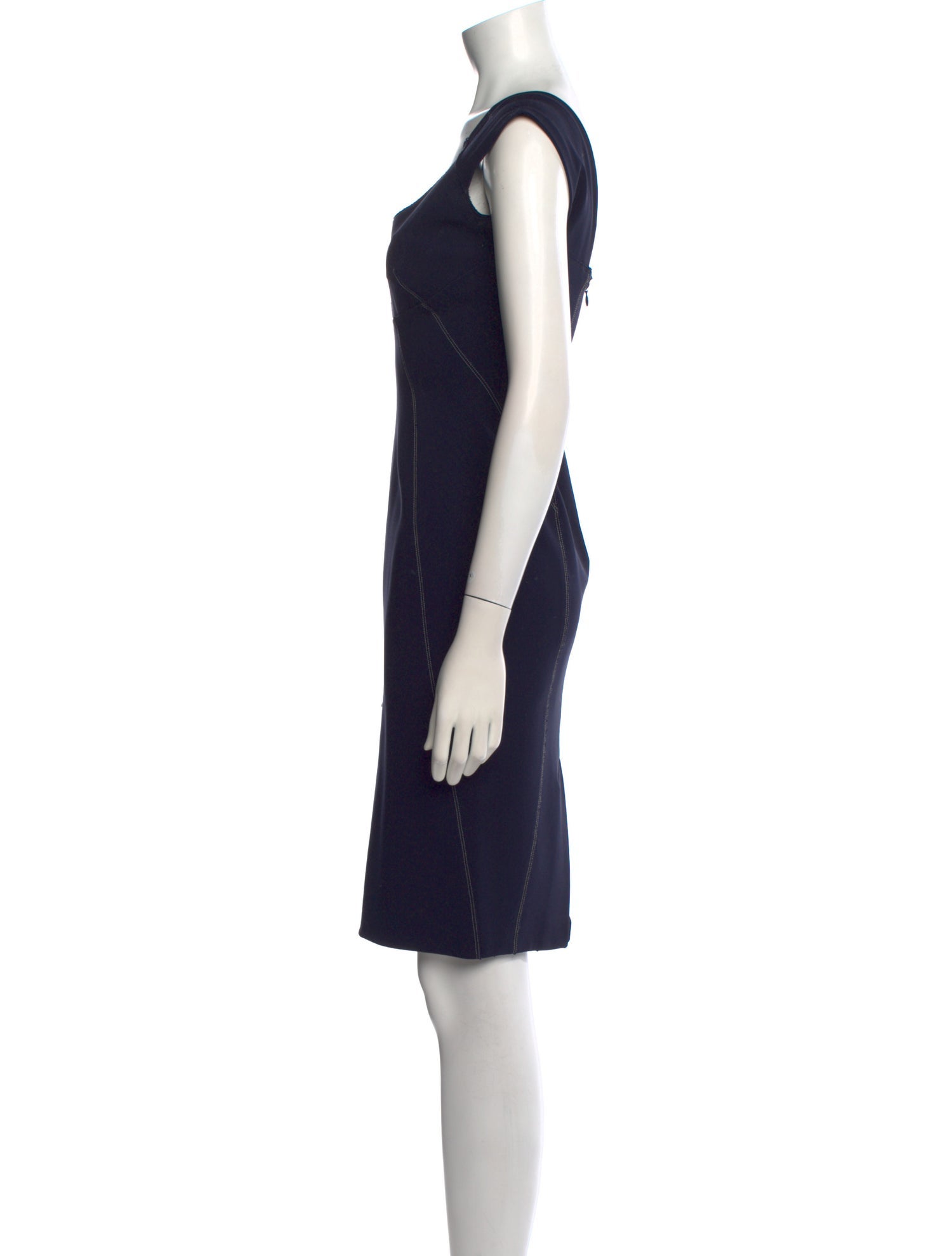 Donna Karan Square Neckline Mini Dress