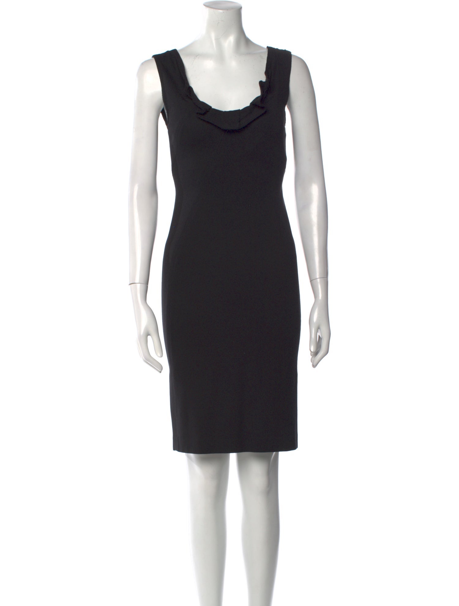 Donna Karan Cowl Neck Knee-Length Dress