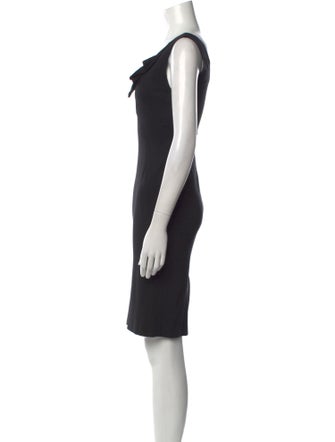 Donna Karan Cowl Neck Knee-Length Dress