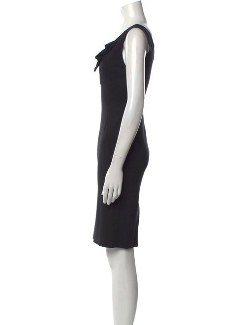 Donna Karan Cowl Neck Knee-Length Dress