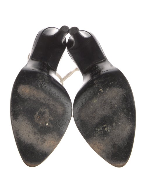 Donna Karan Leather Braided Accents Sandals