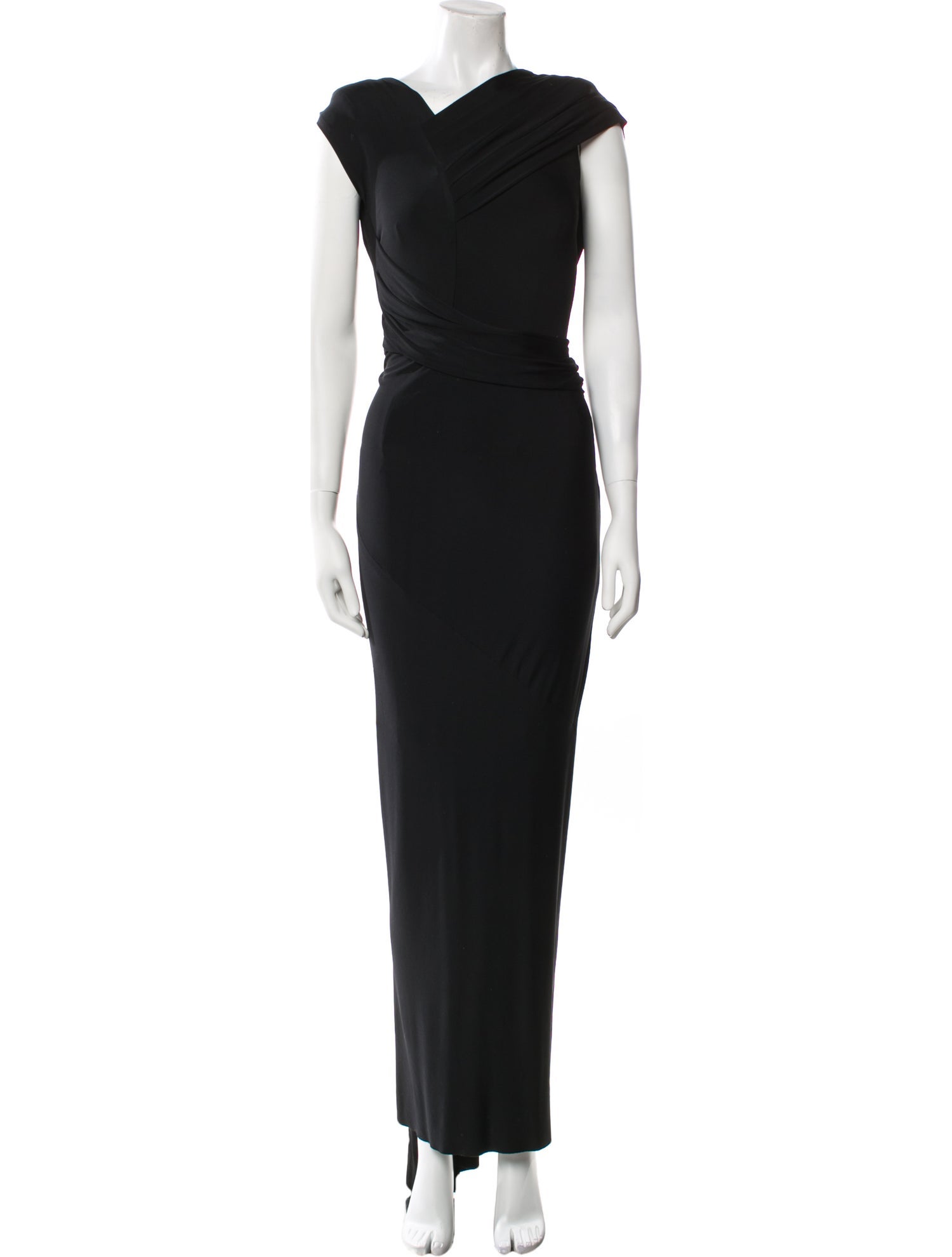 Donna Karan Cowl Neck Long Dress