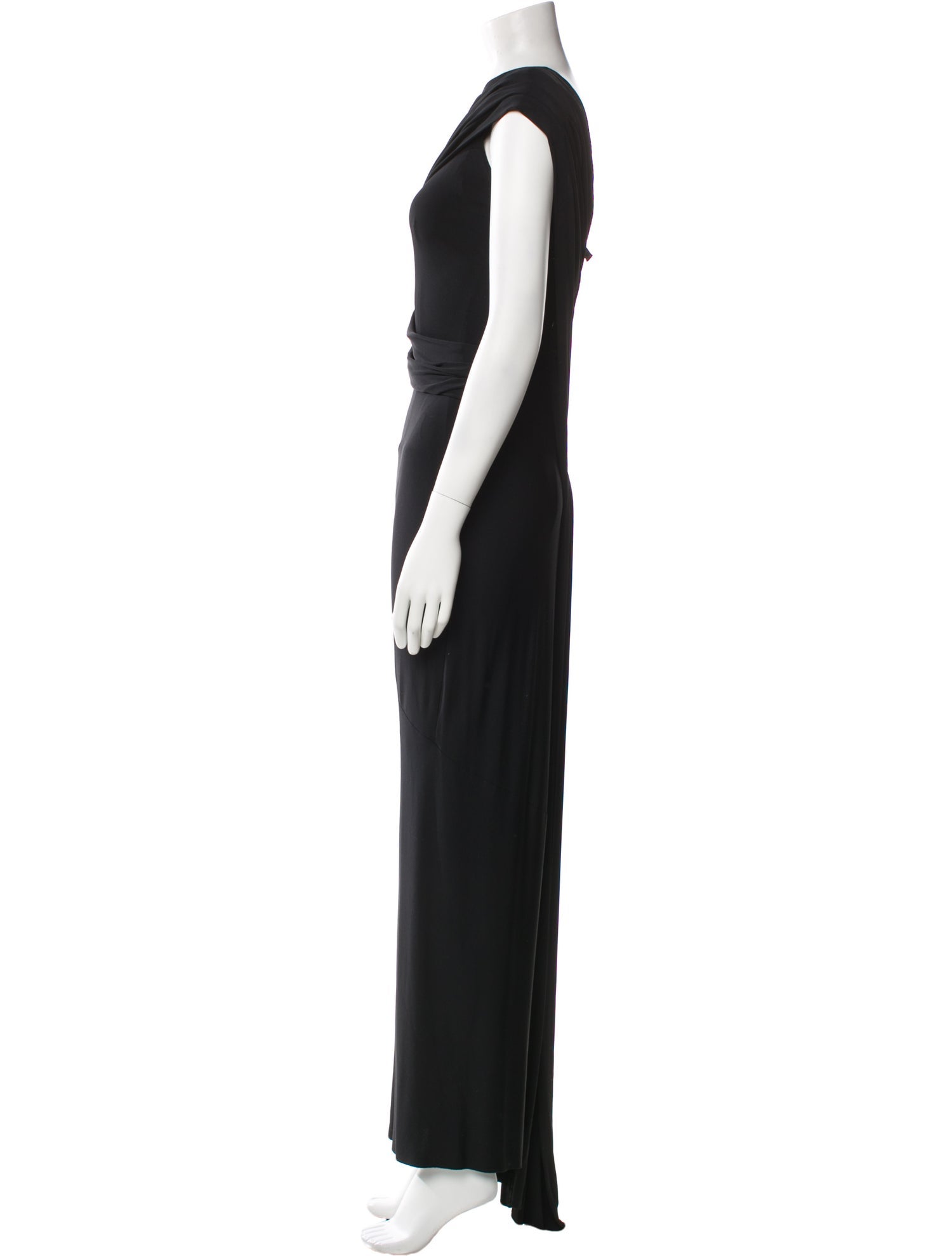 Donna Karan Cowl Neck Long Dress