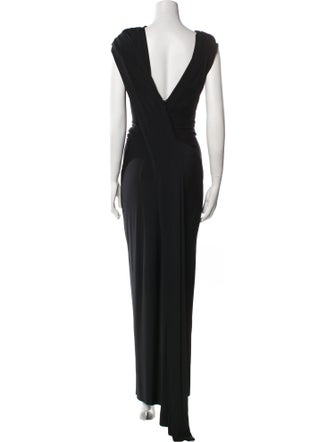 Donna Karan Cowl Neck Long Dress