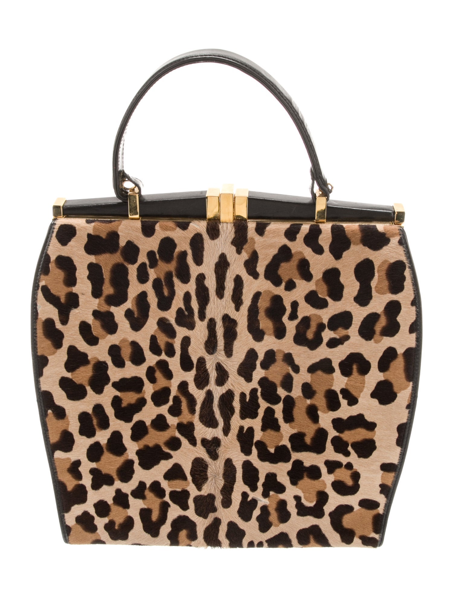 Donna Karan Ponyhair Top Handle Bag