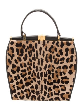 Donna Karan Ponyhair Top Handle Bag